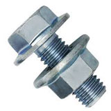 FLANGED PURLIN BOLT/NUT CL 8.8 M12 X 30 ZINC 